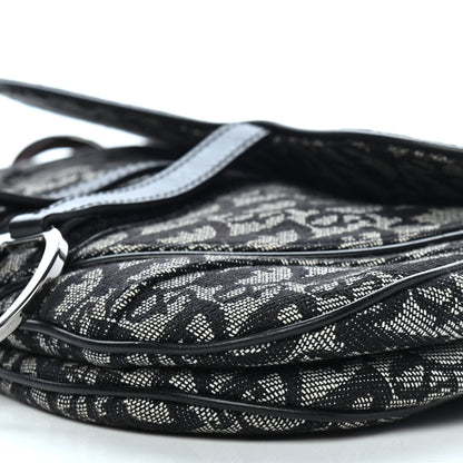 Christian Dior Monogram Double Saddle Bag Black 9 of 9