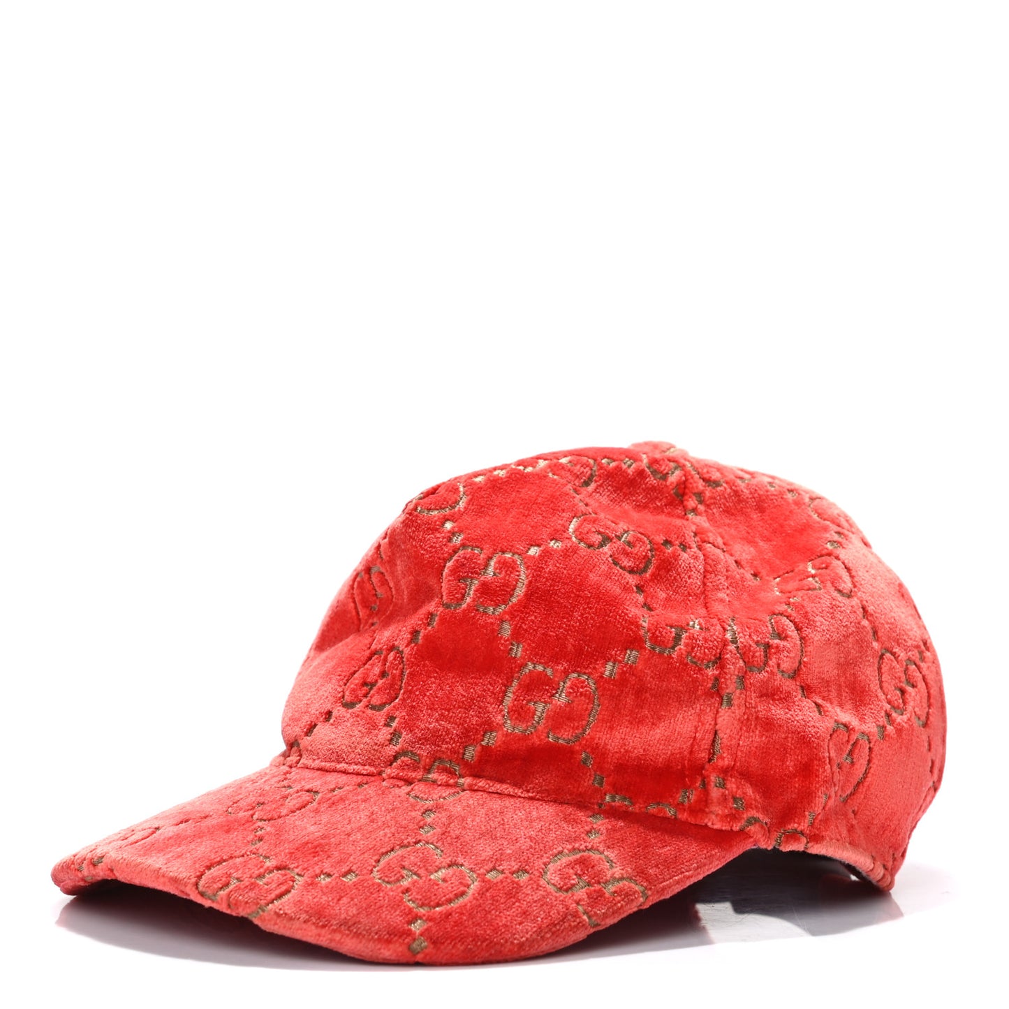 Velvet GG Monogram Baseball Hat S Pink