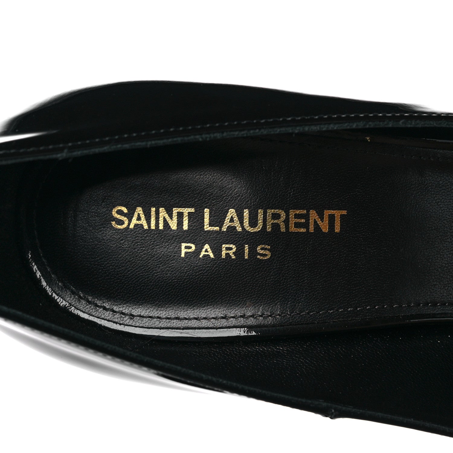 Saint Laurent Patent Opyum 110 Pumps 40.5 Black 7 of 8