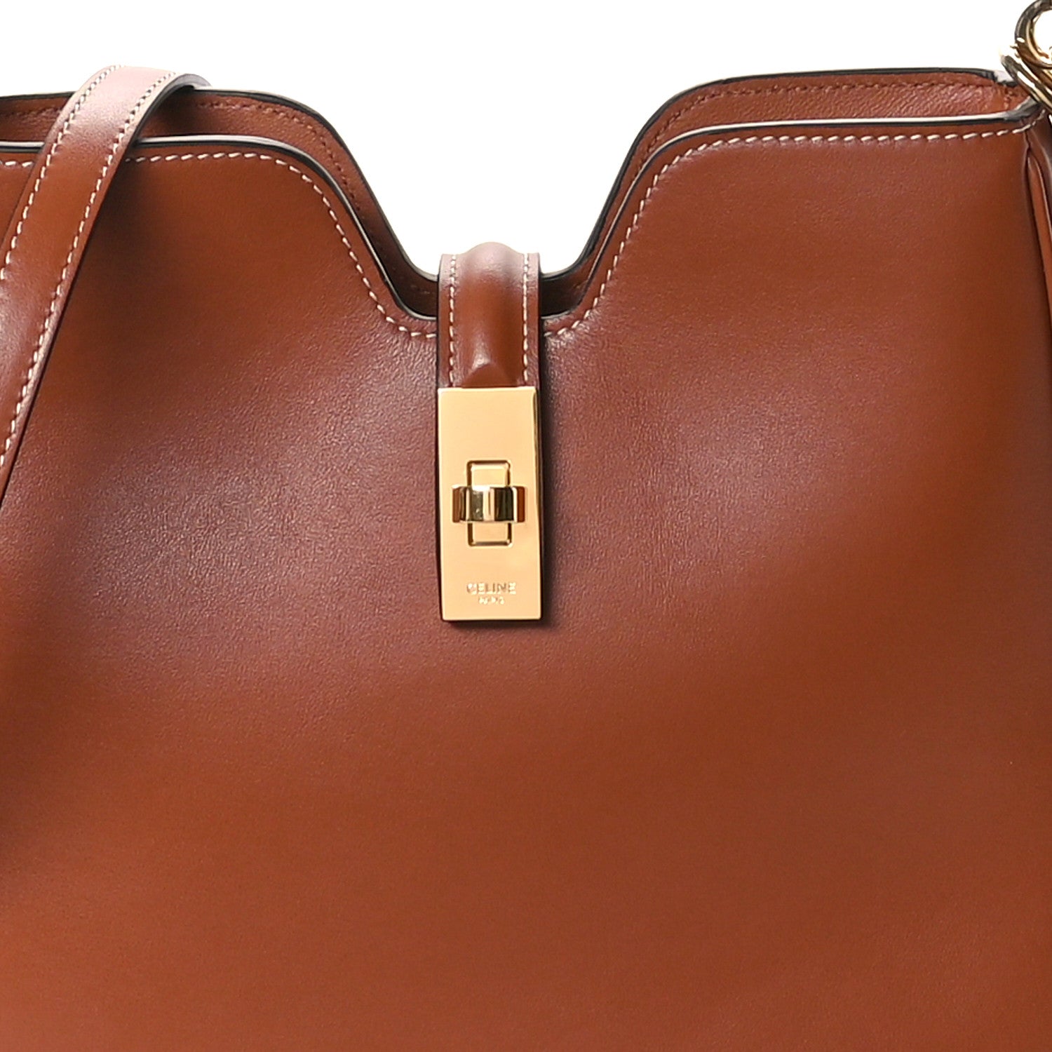 Celine Smooth Calfskin Small Camille 16 Soft Bag Tan 7 of 9