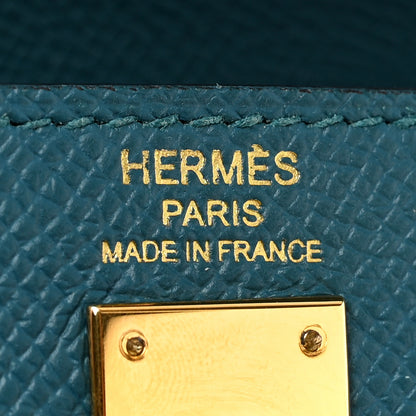 Hermes Epsom Kelly Sellier 25 Vert Bosphore 6 of 14
