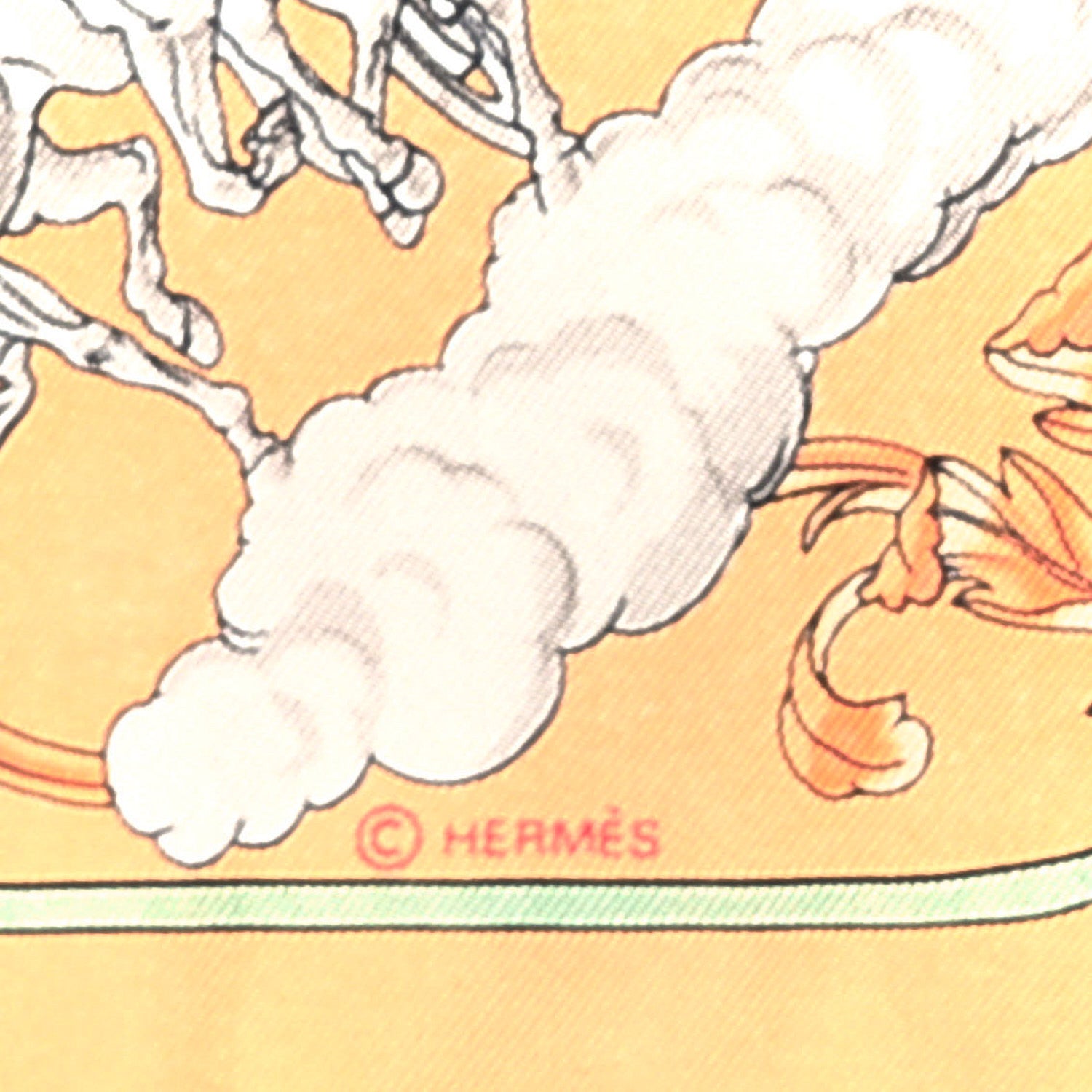 Hermes Silk Cosmos Pocket Square 2 of 3