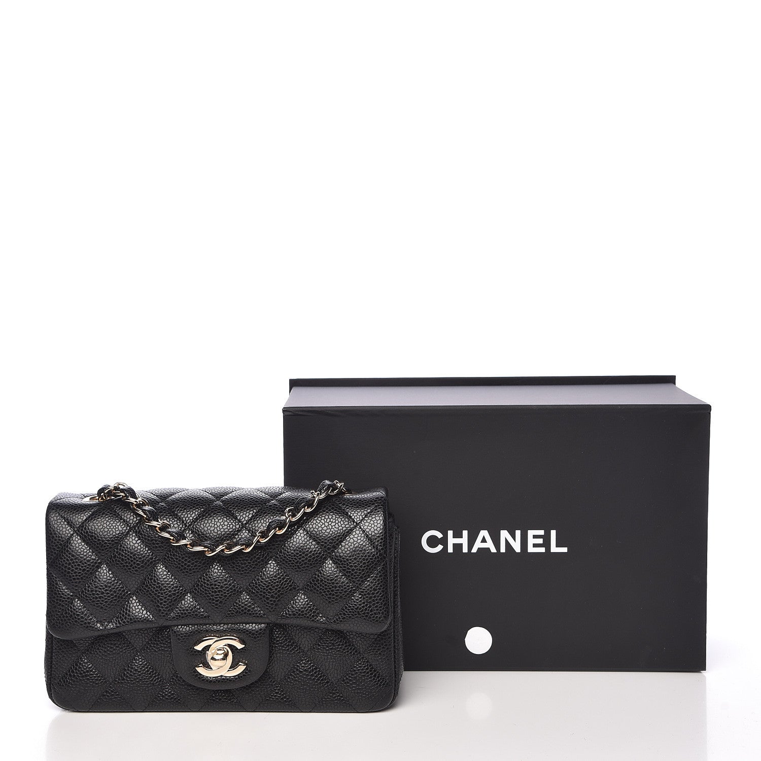 Chanel Caviar Quilted Mini Rectangular Flap Black 11 of 11