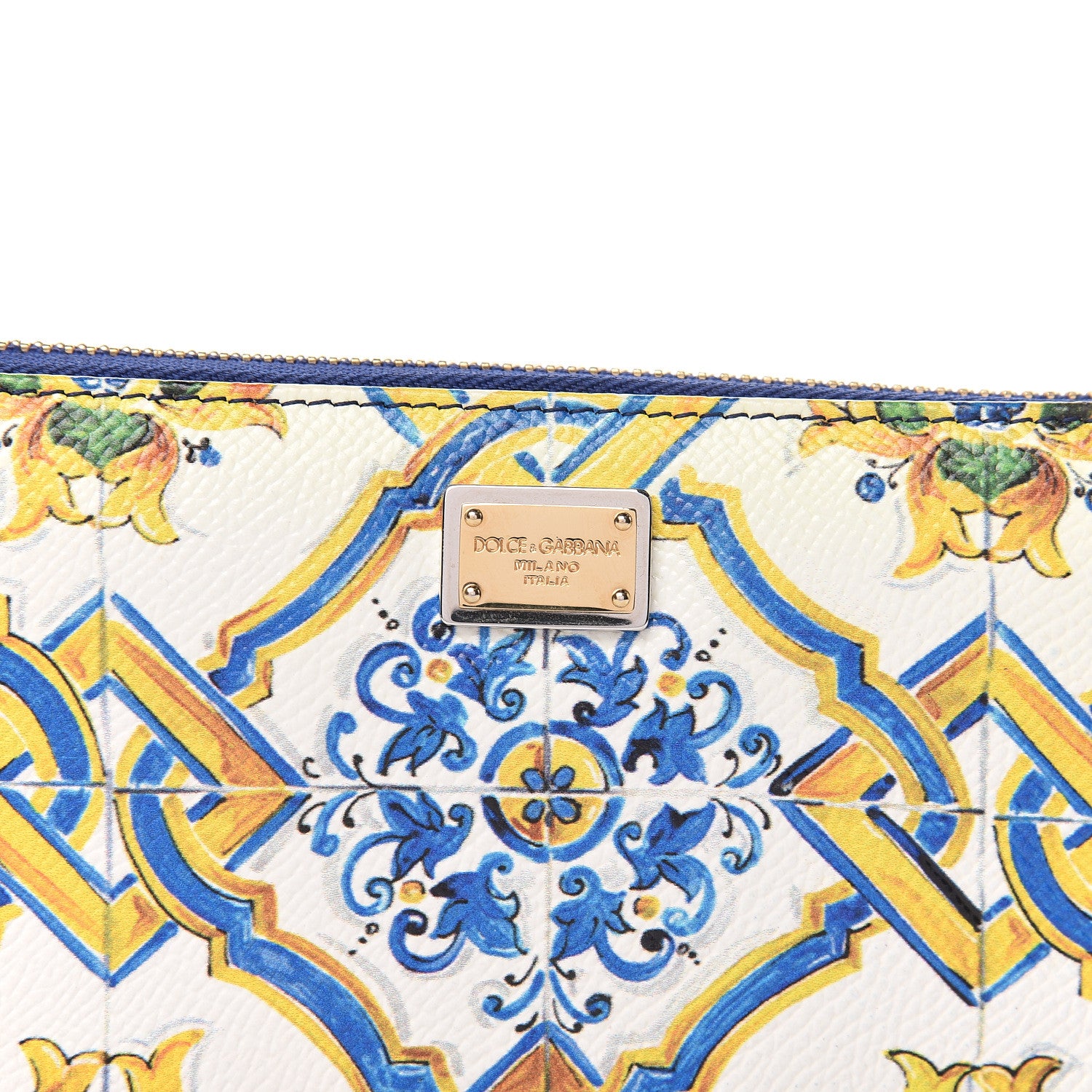 Dolce & Gabbana Dauphine Majolica Printed Zip Around Wallet Multicolor 6 of 7