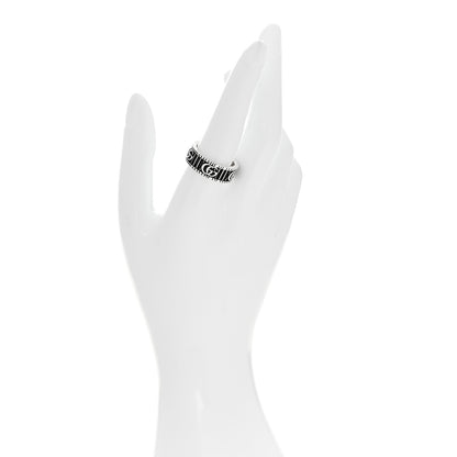 Gucci Sterling Silver Double G Band Ring 58 8.25 2 of 7