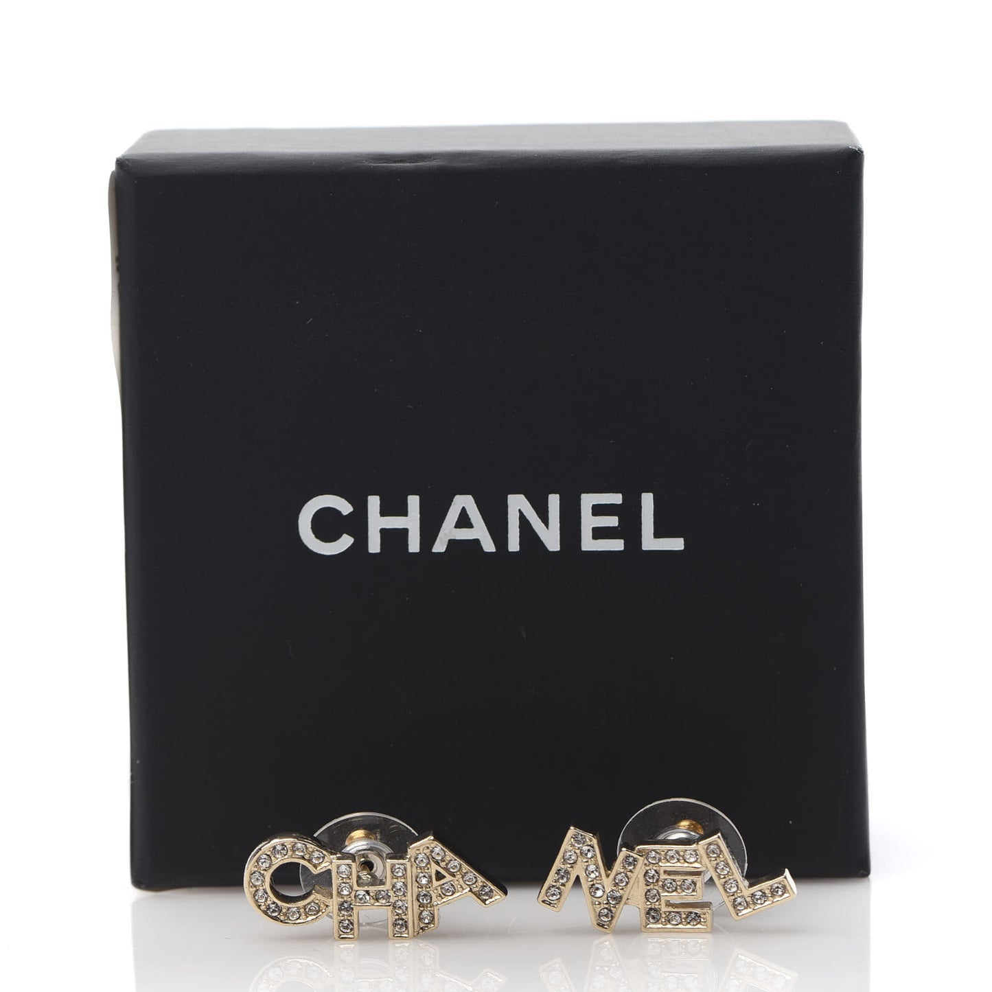 Crystal Pearl Signature Stud Earrings Gold
