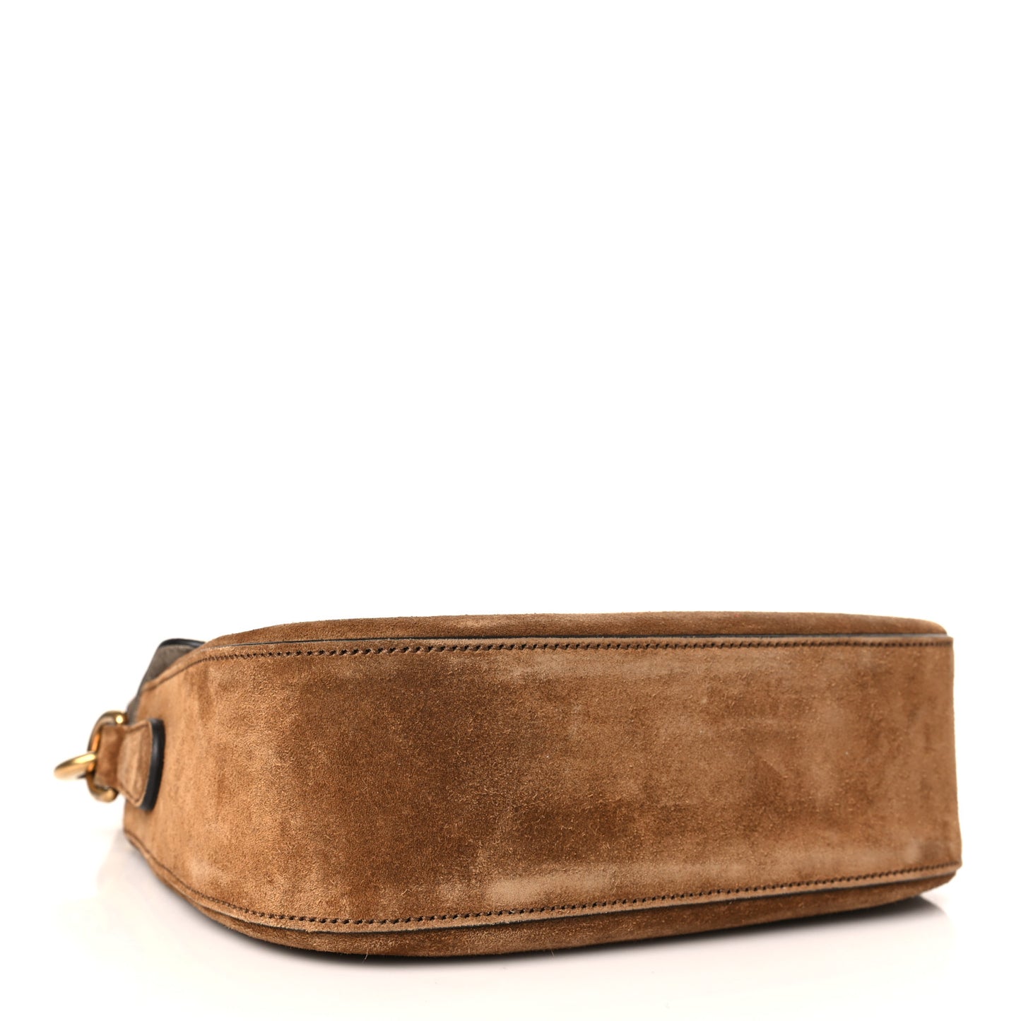 Suede Medium Lady Web Shoulder Bag New Marron