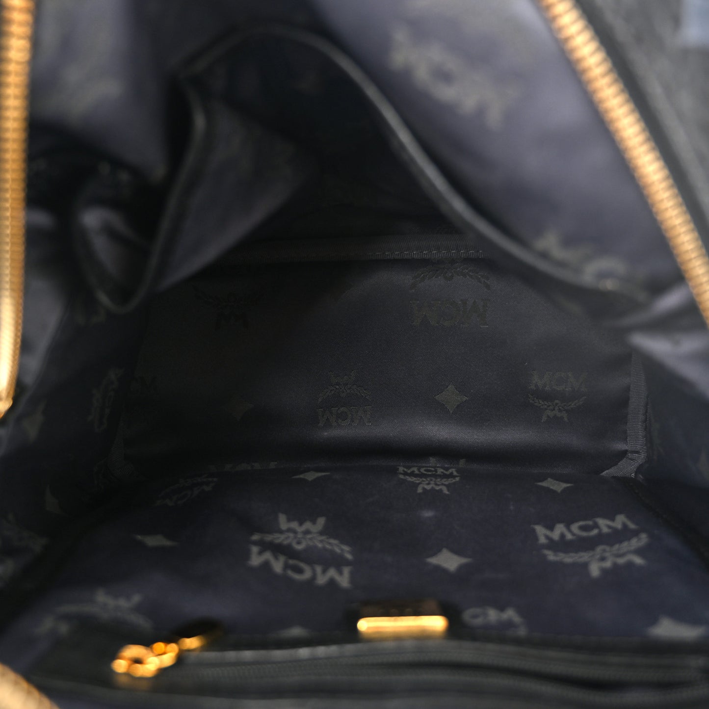 Grained Calfskin Visetos Studded Small Stark M Backpack Black