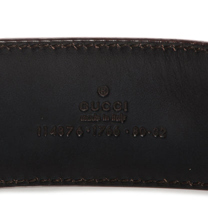 Gucci Monogram GG Belt 80 32 Brown 4 of 5