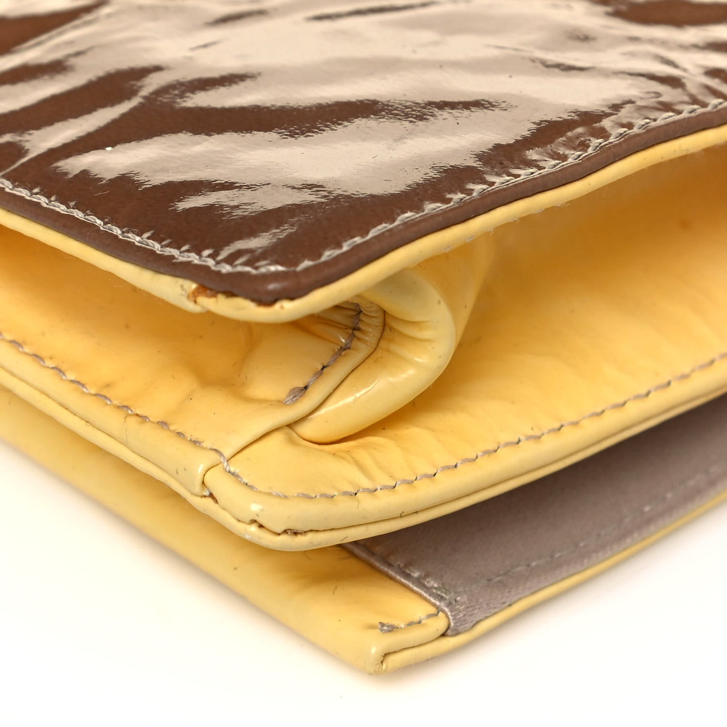 Vernice Sfumata Clutch Yellow Black