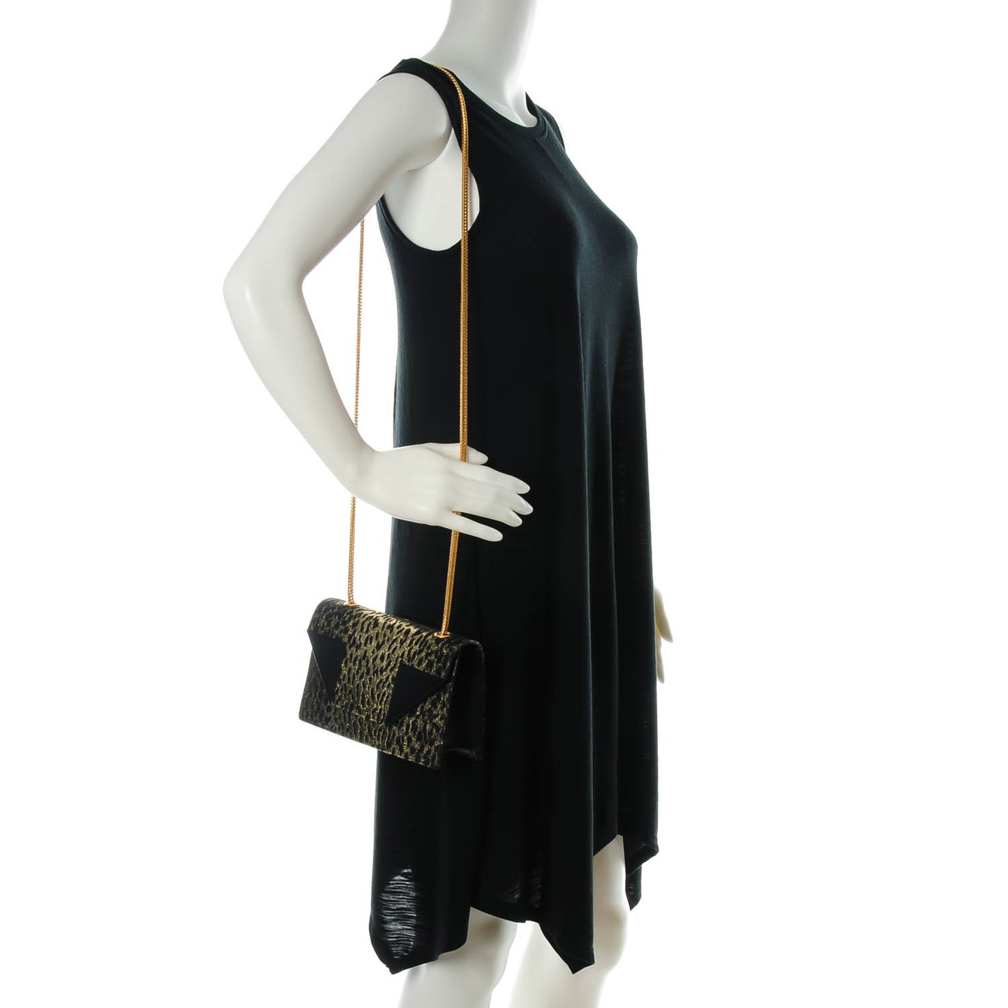 Jacquard Leopard Print Small Betty Gold Black