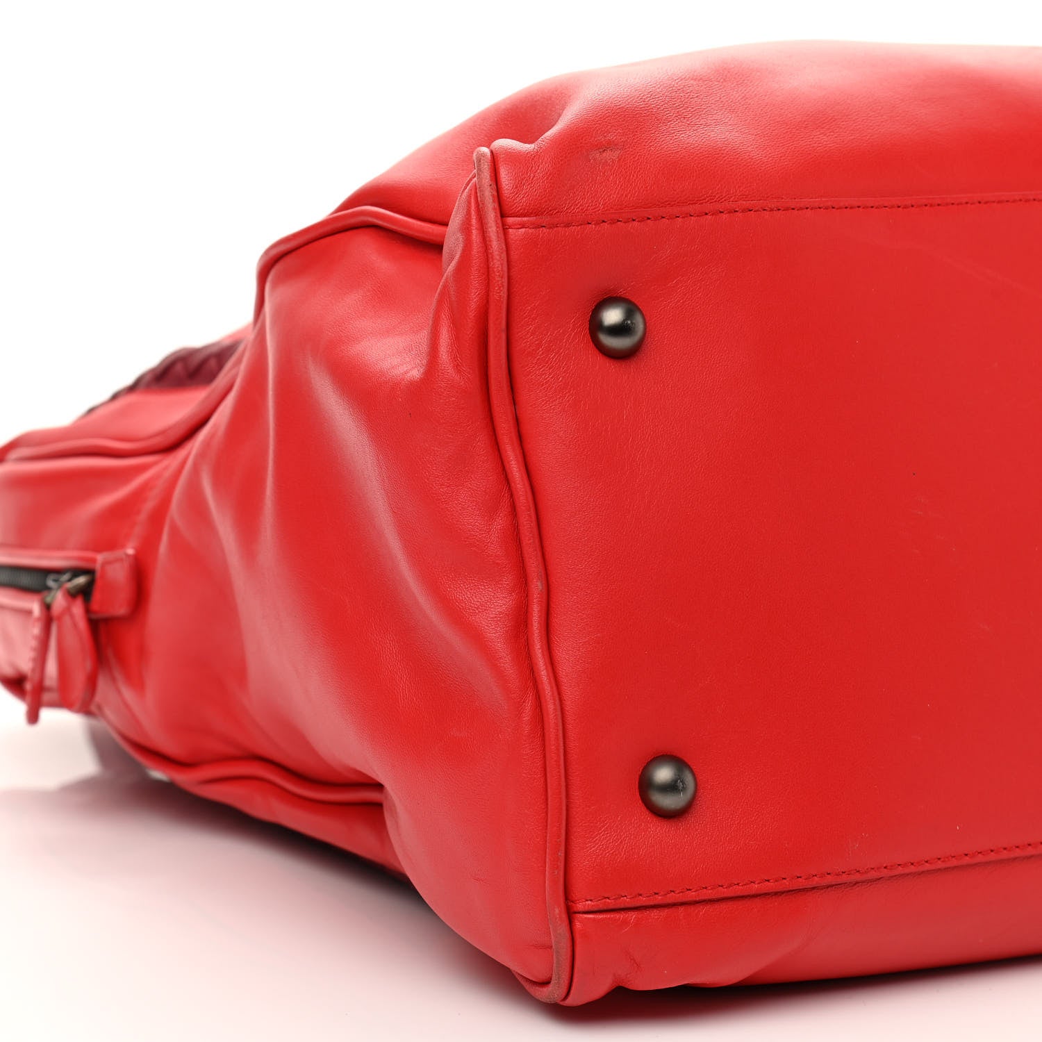 Bottega Veneta Nappa Intrecciato Light Calf Tote Red 5 of 15