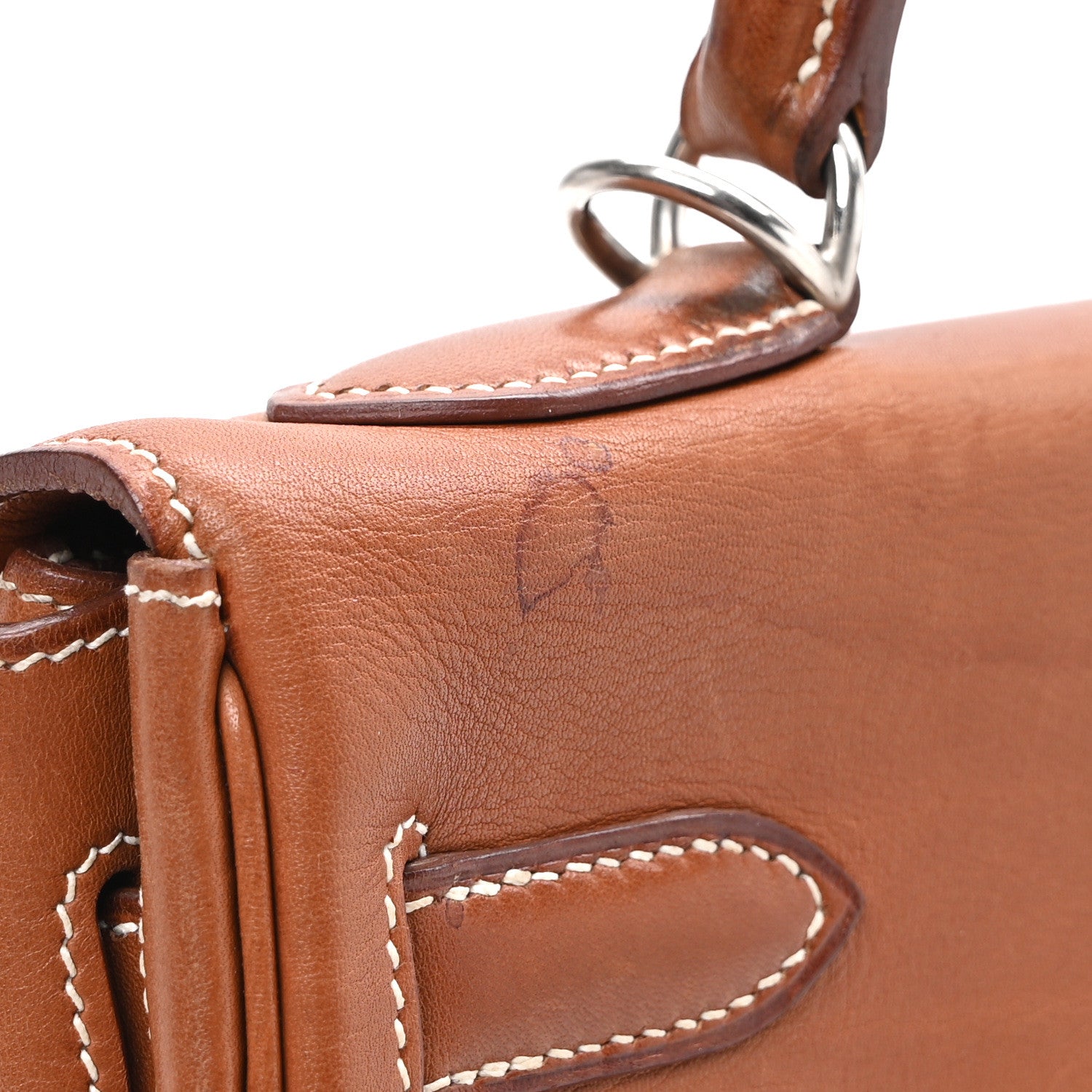 Hermes Natural Barenia Kelly Retourne 32 Fauve 11 of 14