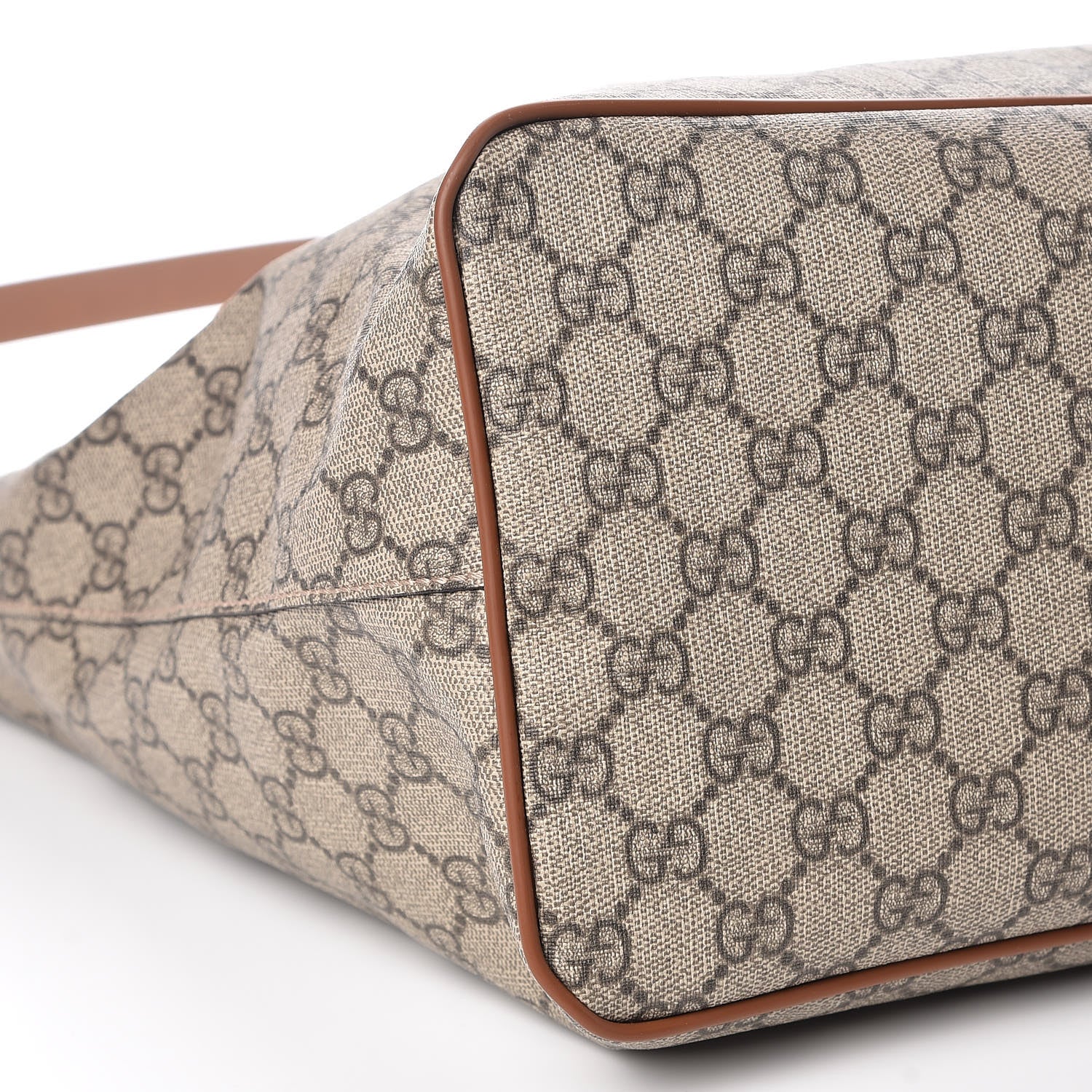 Gucci Soft GG Supreme Monogram Medium Crossbody Tote Beige Cuir 10 of 12