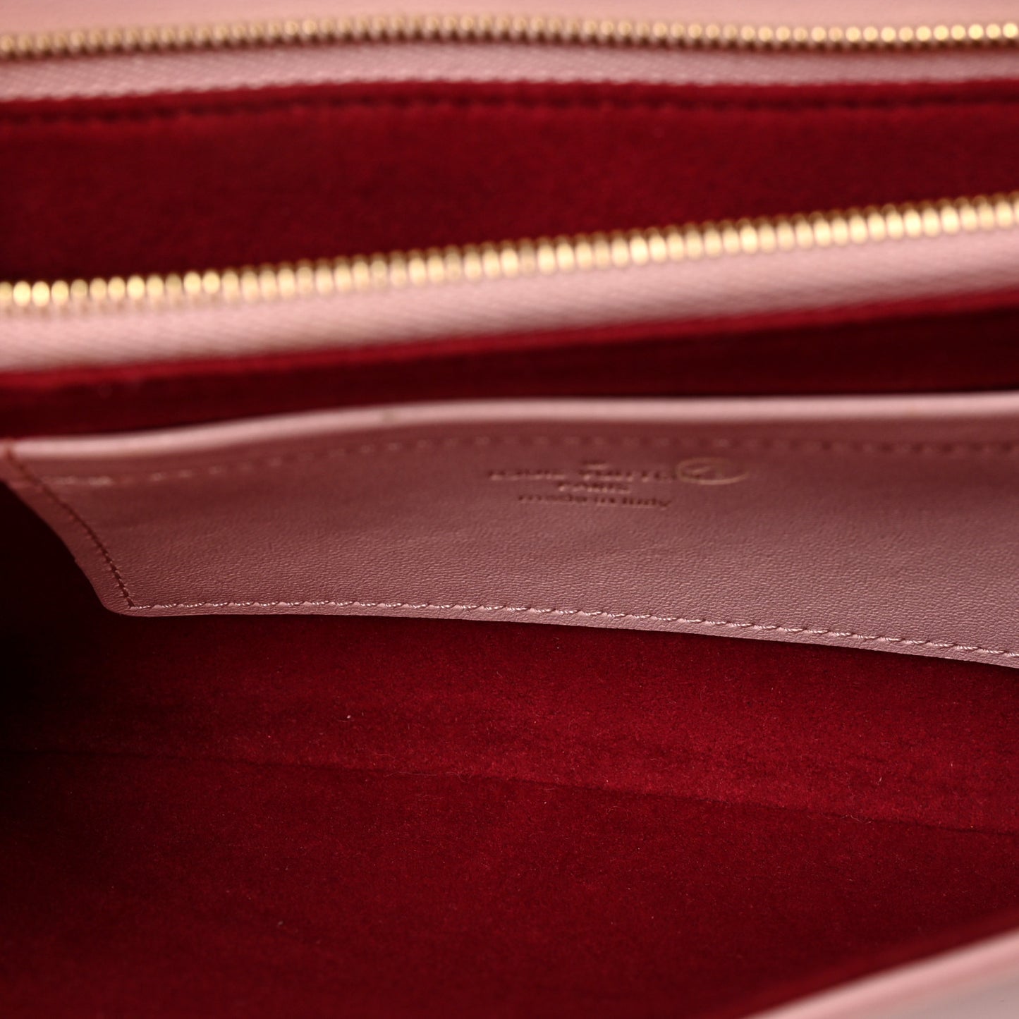 Lambskin Embossed Monogram Pochette Coussin Rose