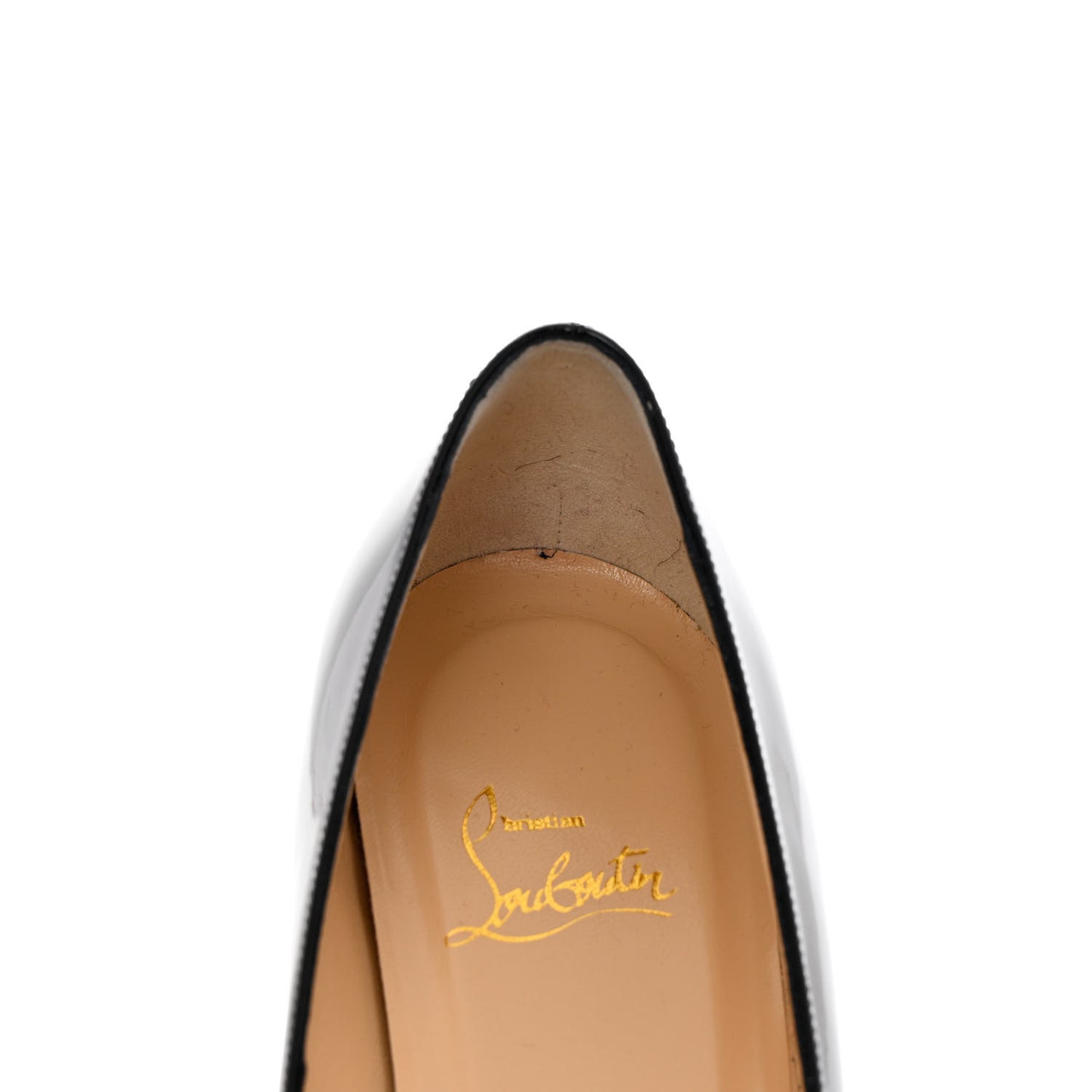 Patent Specchio Toe Geo Pump Flat 39.5 Black Bronze