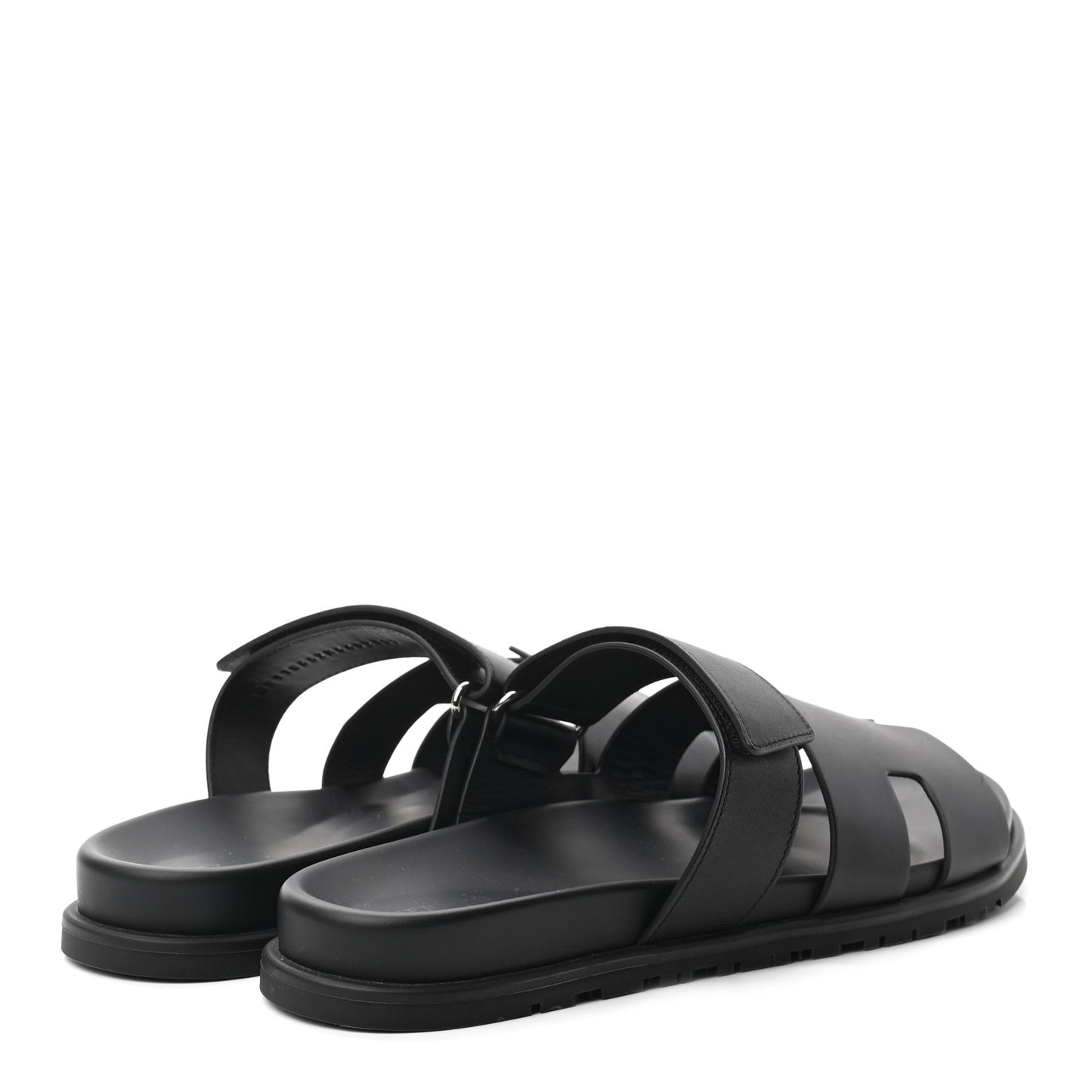 Calfskin Mens Chypre Sandals 44 Black