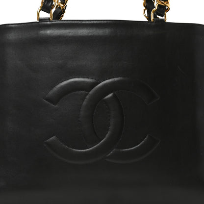 Chanel Lambskin CC Tote Black 8 of 10