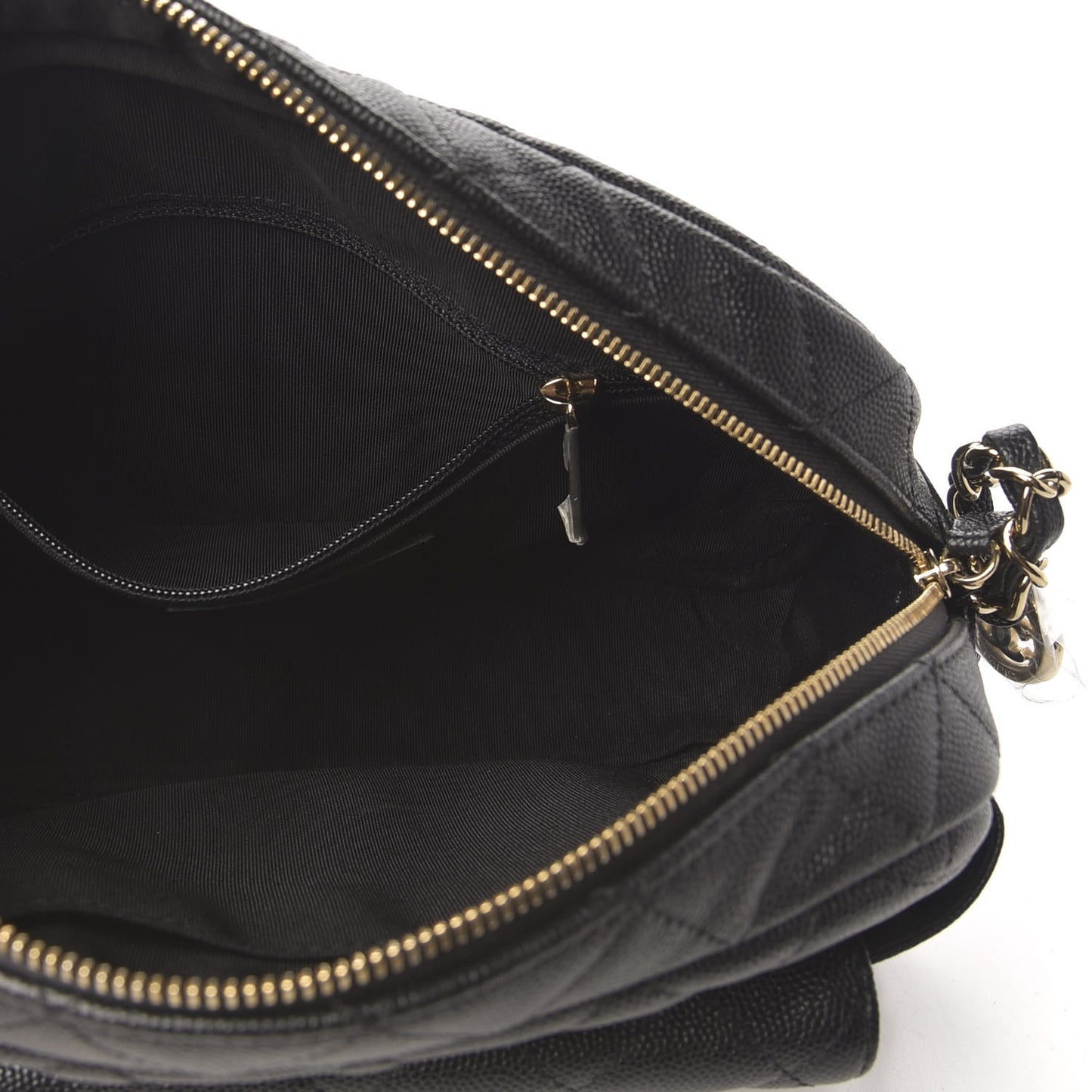 Caviar Quilted CC Day Camera Case Black