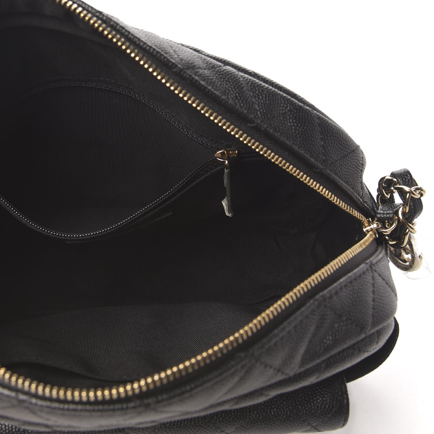 Chanel Caviar Quilted CC Day Camera Case Black 6 of 9
