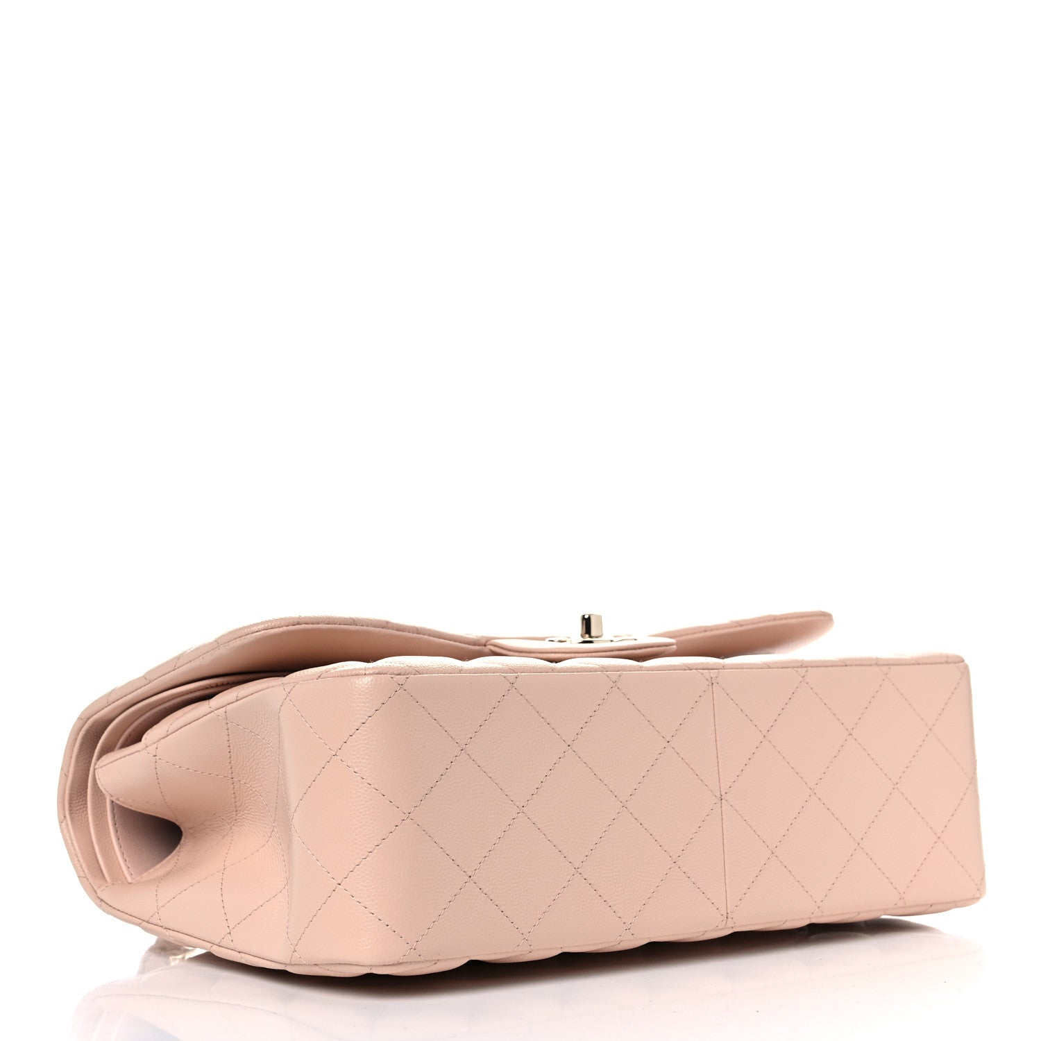 Chanel Caviar Quilted Jumbo Double Flap Light Beige 4 of 10