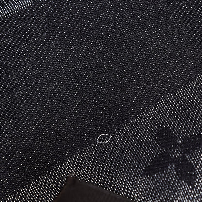 Louis Vuitton Silk Lurex Wool Monogram Shine Shawl Black 3 of 7