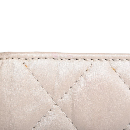 Chanel Aged Calfskin Quilted Cambon Quilted Yen Wallet Pearl 11 of 19