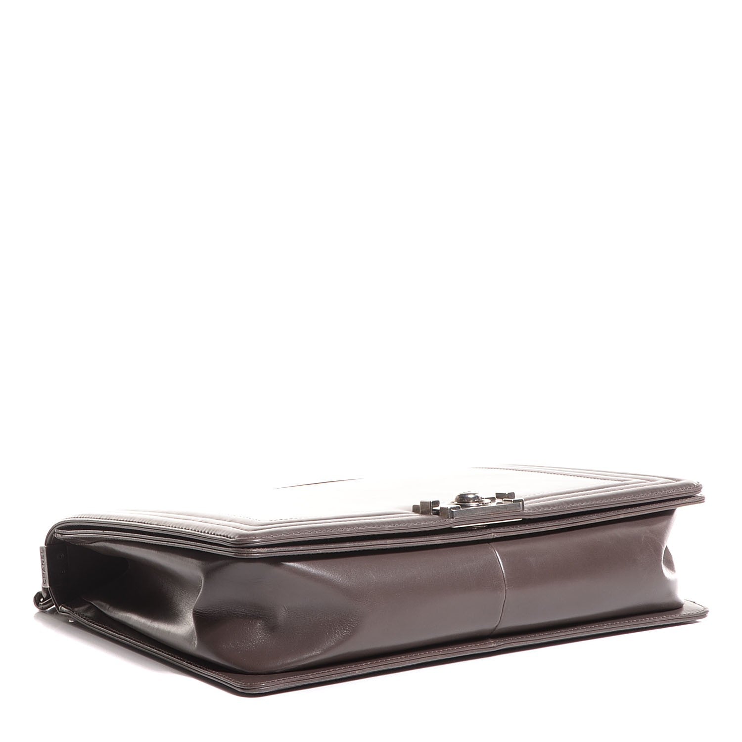 Chanel Glazed Calfskin Large Boy Flap Grey 4 of 8