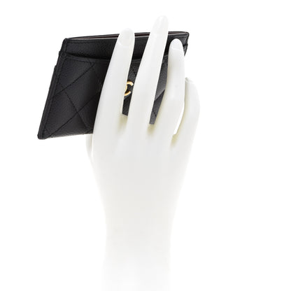 Chanel Caviar Quilted Card Holder Black 2 of 9
