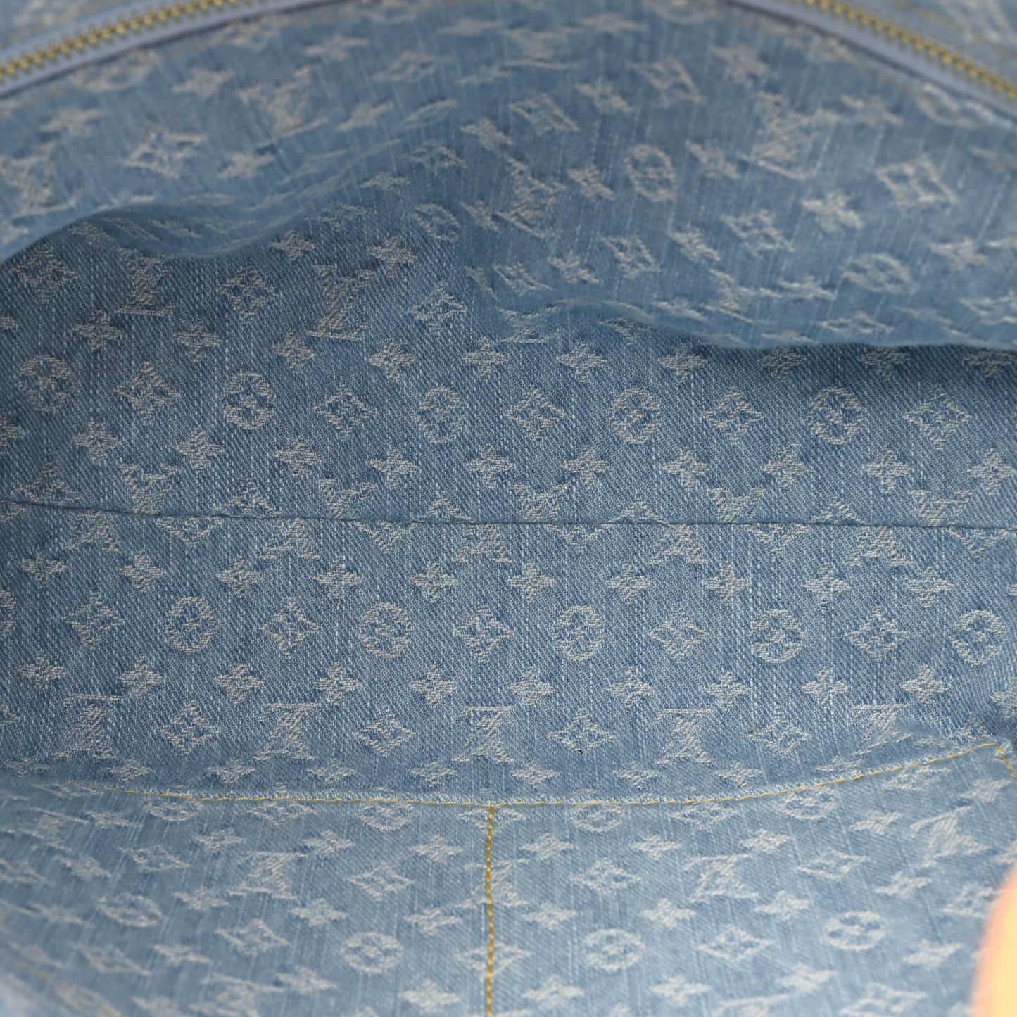 Monogram Denim CarryAll PM Sky Blue