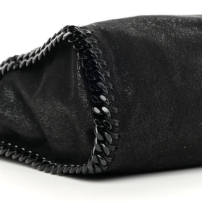 Stella McCartney Shaggy Deer Mini Falabella Fold Over Tote Black 9 of 11