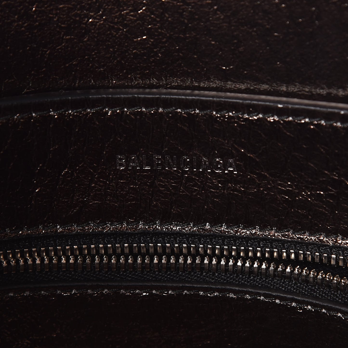 Textured Patent XXS Everyday Tote Oyster Gunmetal