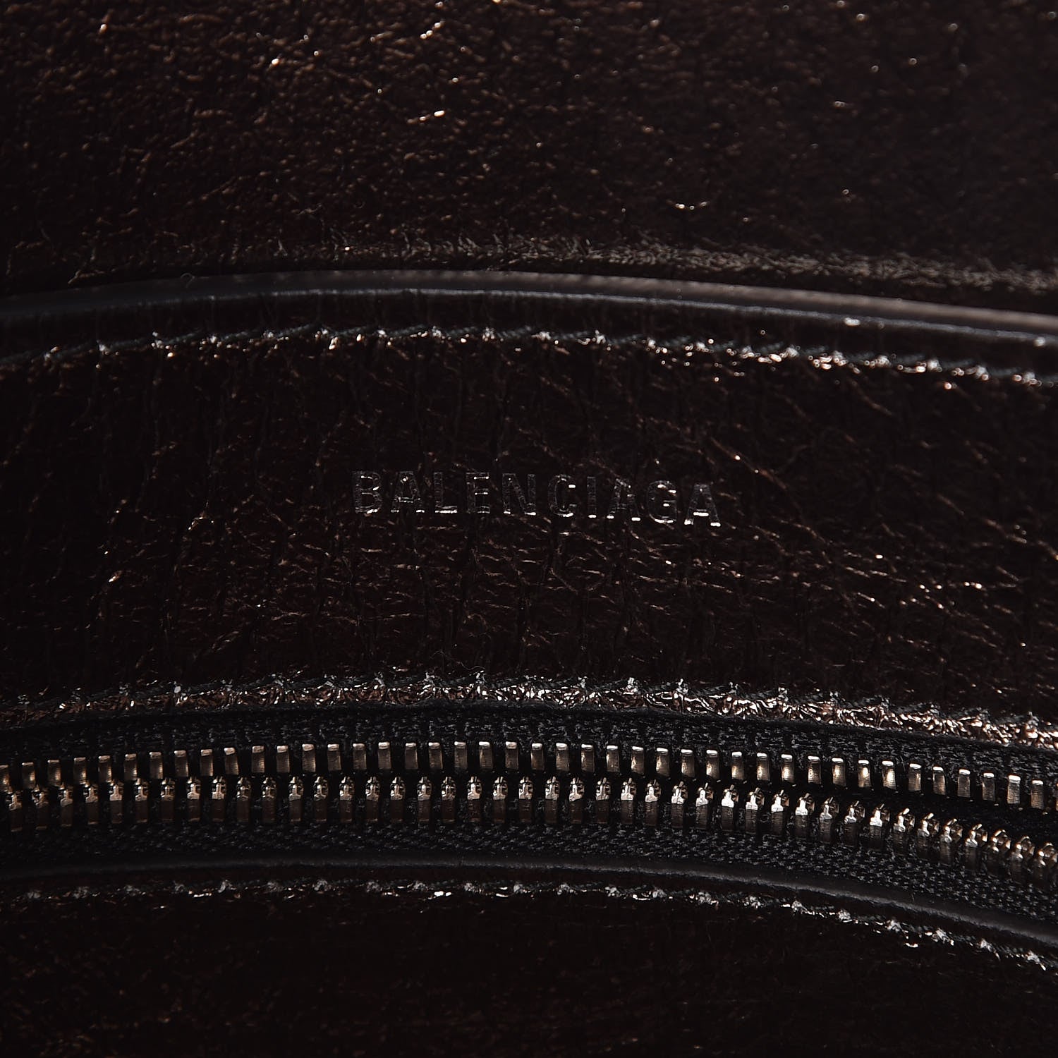 Balenciaga Textured Patent XXS Everyday Tote Oyster Gunmetal 6 of 8