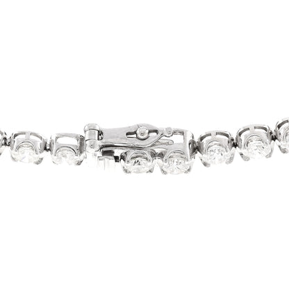 Parker & West by FASHIONPHILE 14K White Gold Diamond 6.95ctw Tennis Choker Necklace 4 of 5