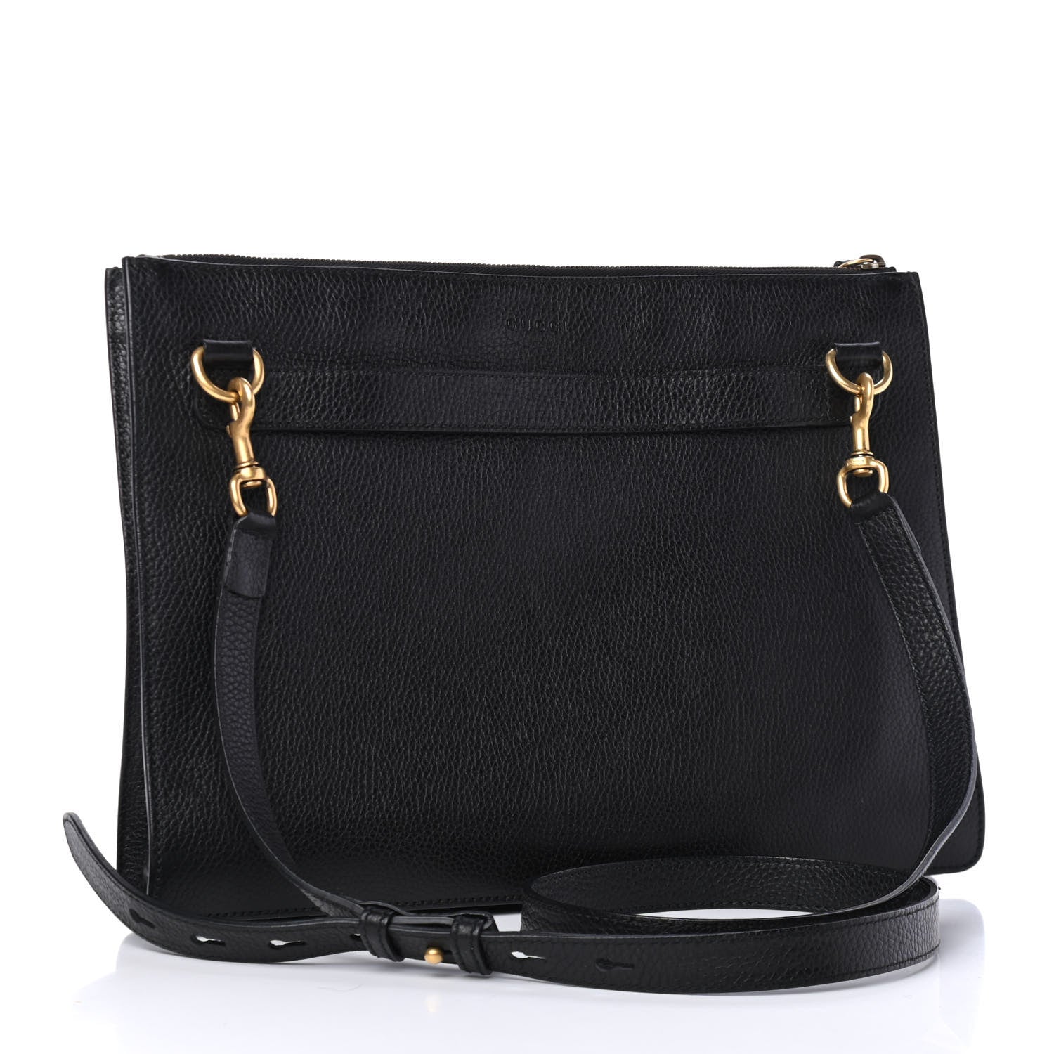 Gucci Calfskin Kingsnake Print Messenger Black 2 of 4