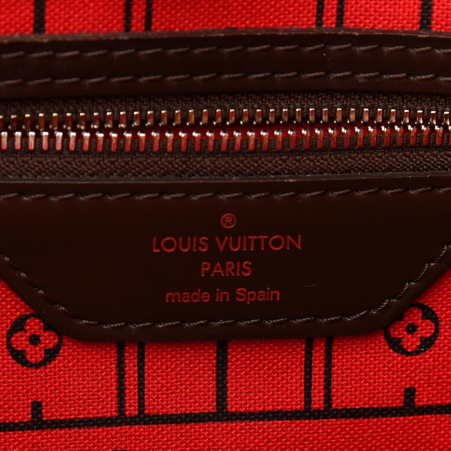 Louis Vuitton Damier Ebene Neverfull MM 6 of 10