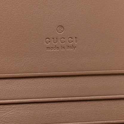 Gucci Calfskin Matelasse GG Marmont Card Case Wallet Porcelain Rose 6 of 7