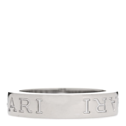 Bulgari 18K White Gold Diamond B.Zero1 Essential Band Ring 46 3.75 3 of 4