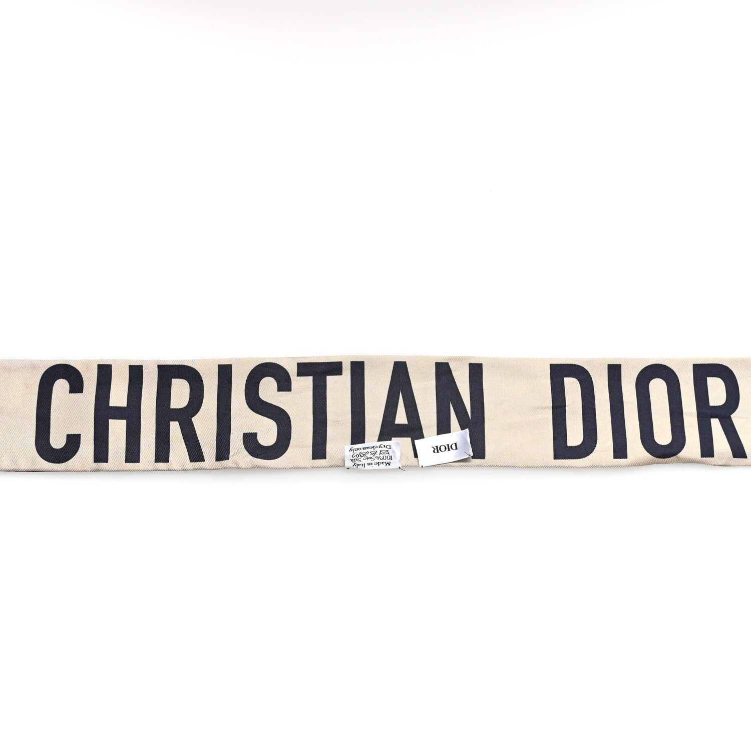 Christian Dior Silk Oblique Mitzah Scarf Bleu Marine Bleu Marine 4 of 5