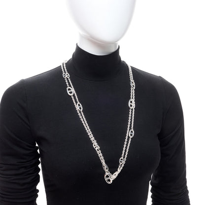 Hermes Sterling Silver Farandole Necklace 160 2 of 5