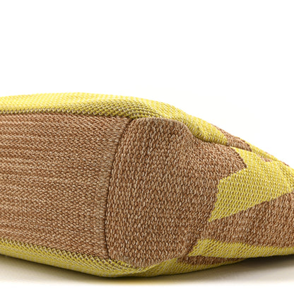 Chanel Mixed Fibers Large Shopping Bag Yellow Brown 10 of 11