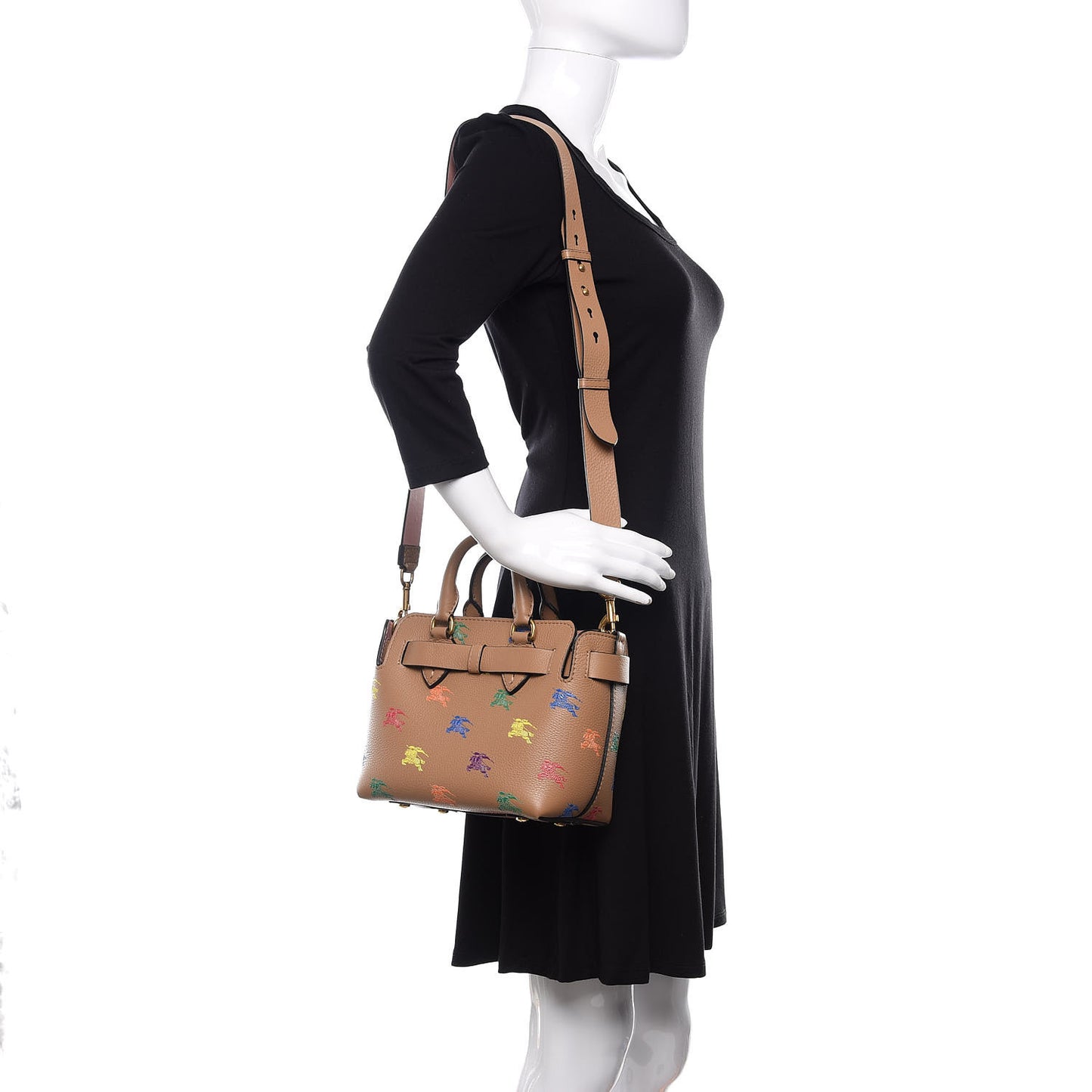 Grained Calfskin EKD Baby Belt Bag Light Camel