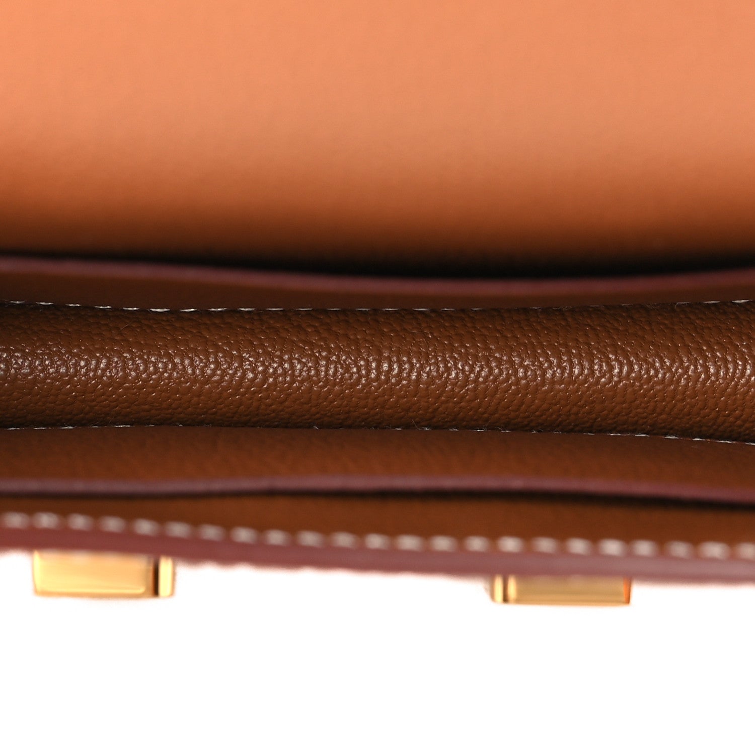Hermes Evercolor Bi-Color Constance Slim Wallet Gold Lime 6 of 12