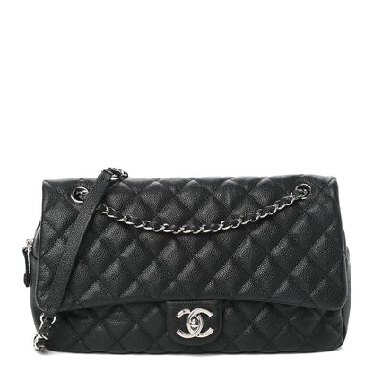 Chanel Caviar Quilted Jumbo Easy Flap Black 1 of 10