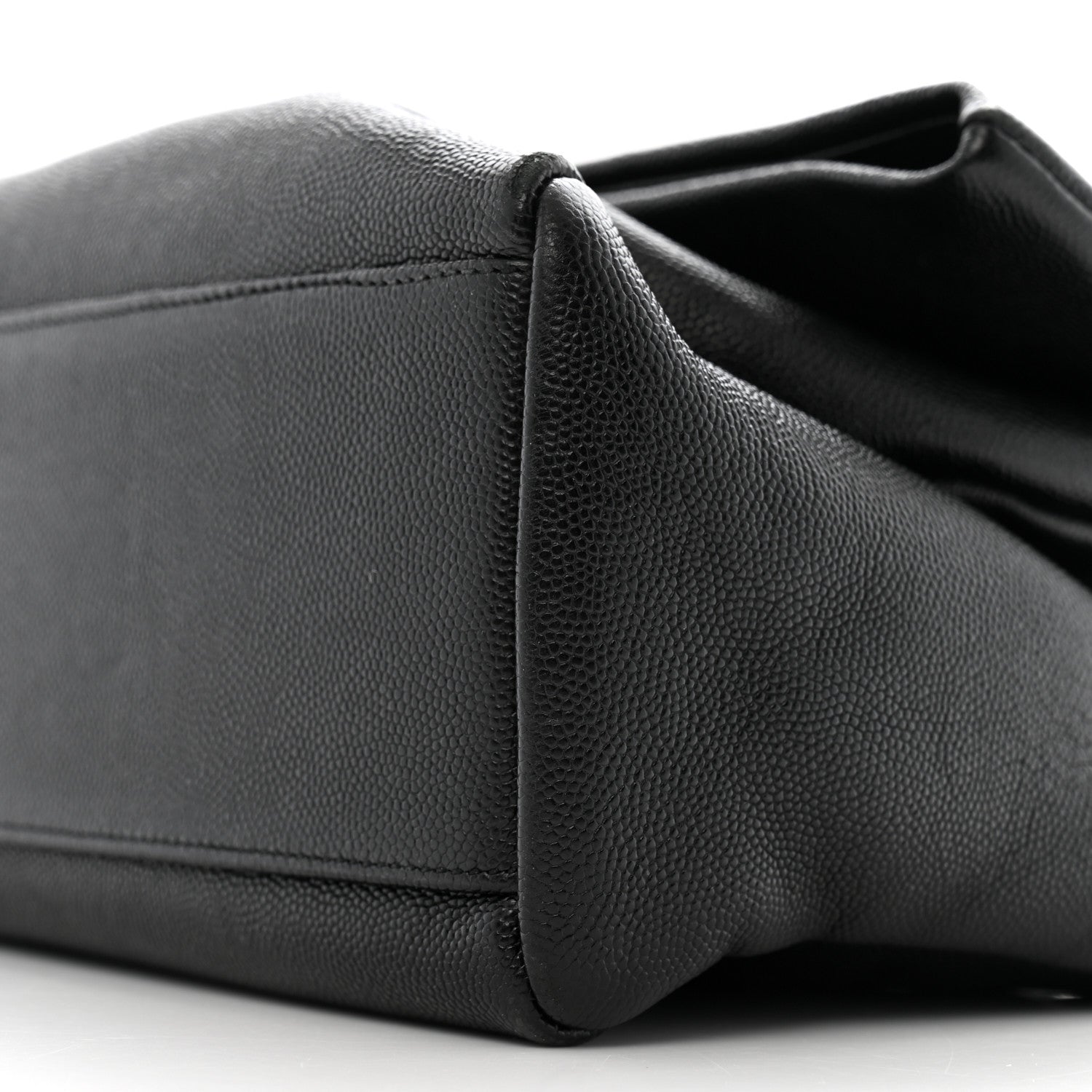 Saint Laurent Grain De Poudre Medium West Hollywood Monogram Fold-Over Black 10 of 14