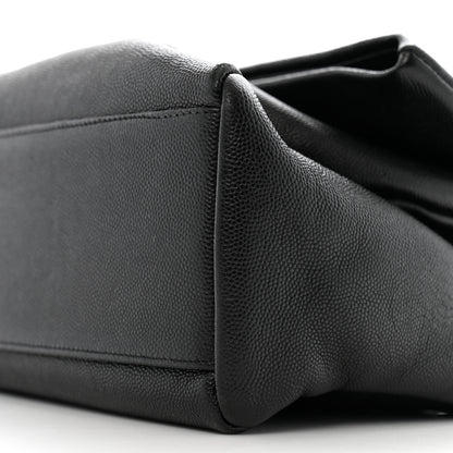 Saint Laurent Grain De Poudre Medium West Hollywood Monogram Fold-Over Black 10 of 14