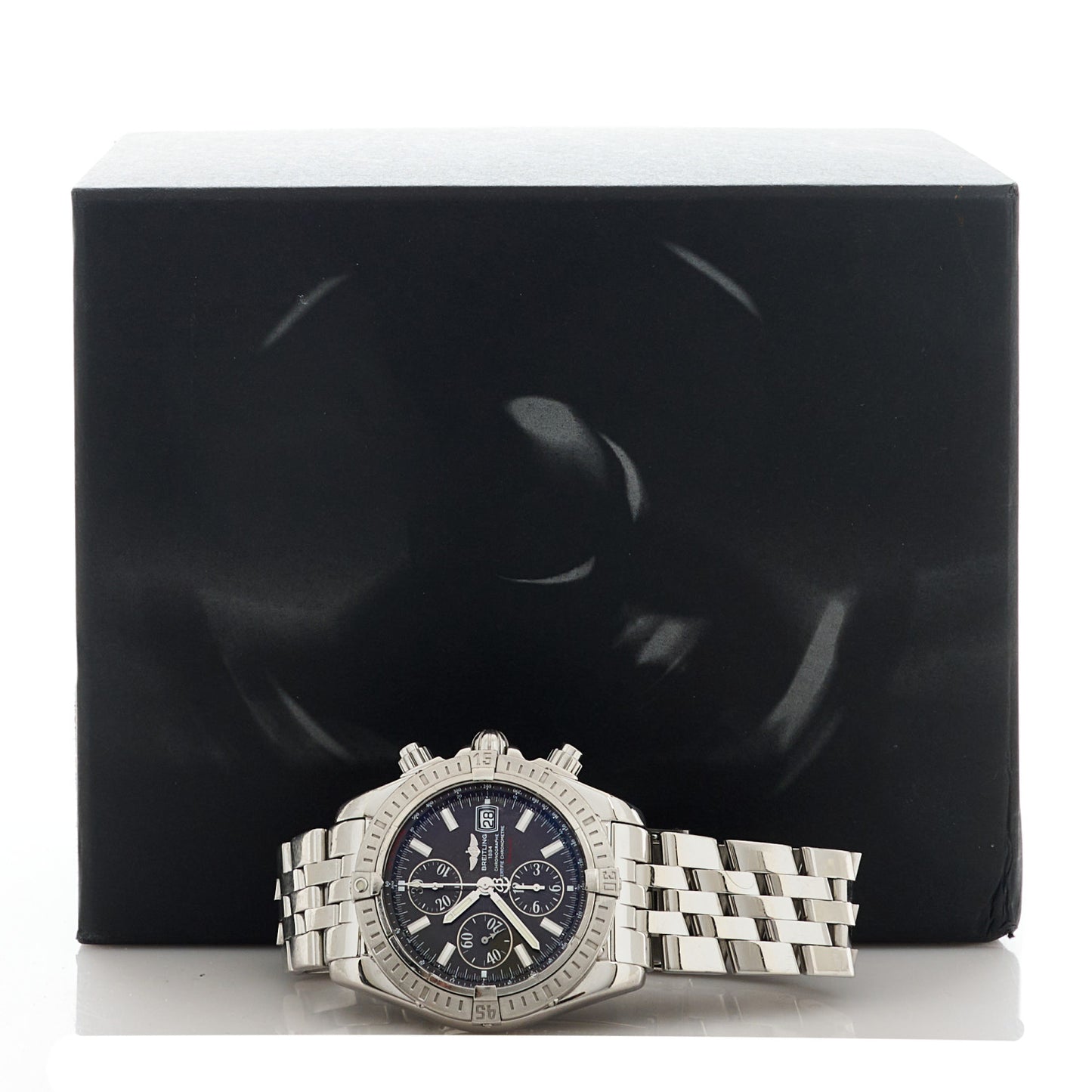 Stainless Steel 44mm Chronomat Automatic Watch Graphite A13356
