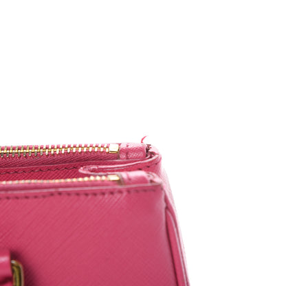 Prada Saffiano Lux Small Galleria Double Zip Tote Fuxia 18 of 26