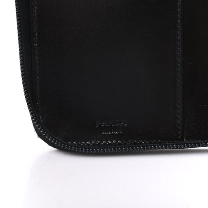 Prada Spazzolato Zip Around Agenda Holder Black 6 of 9