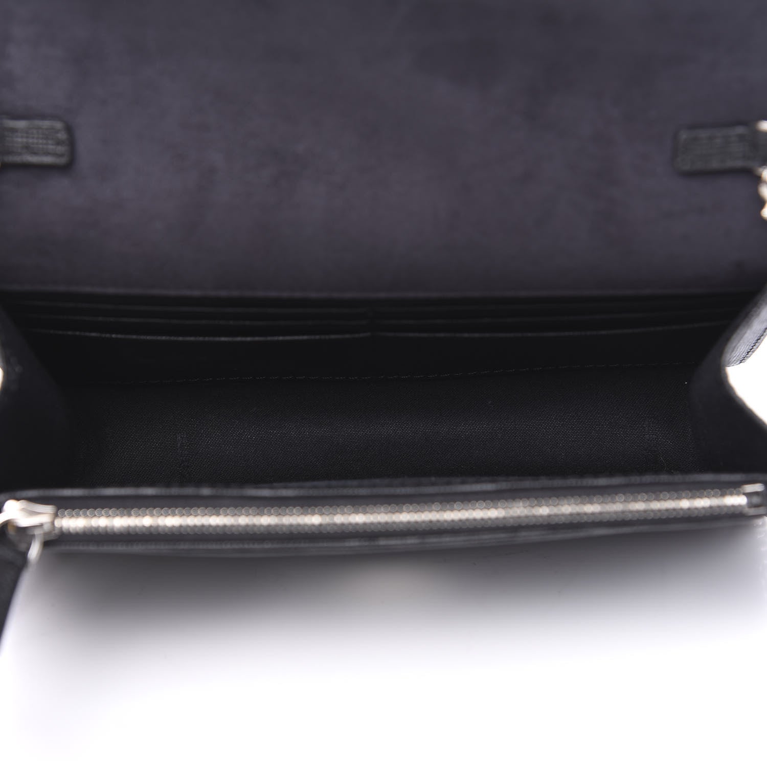 Fendi Vitello Elite Mink Fur Studded Karlito Tube Wallet on Chain Black 4 of 10
